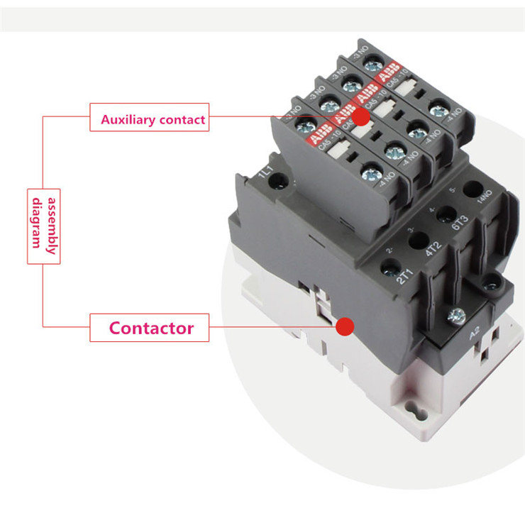 Contactor-bantu-kenalan CA5-10-NO-tinggi Kualiti